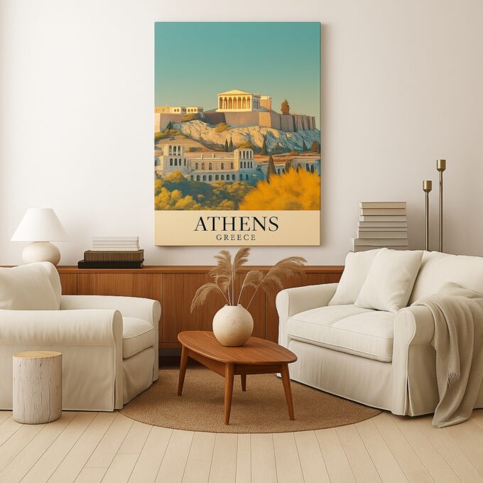 Athens Greece Canvas – Ancient Wonders Wall Art - Image 3