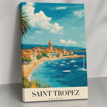 Tropical Canvas Print – Saint Tropez, France