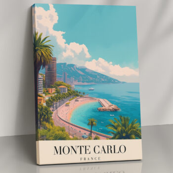Tropical Canvas Print – Monte Carlo, France