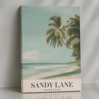 Tropical Canvas Print – Sandy Lane, Barbados