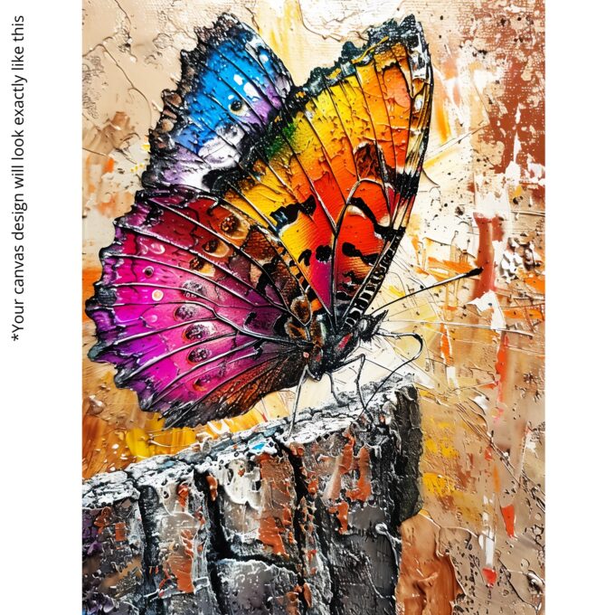 Vibrant Butterfly Canvas Wall Art – Nature-Inspired Color Pop for Office or Entryway - Image 5