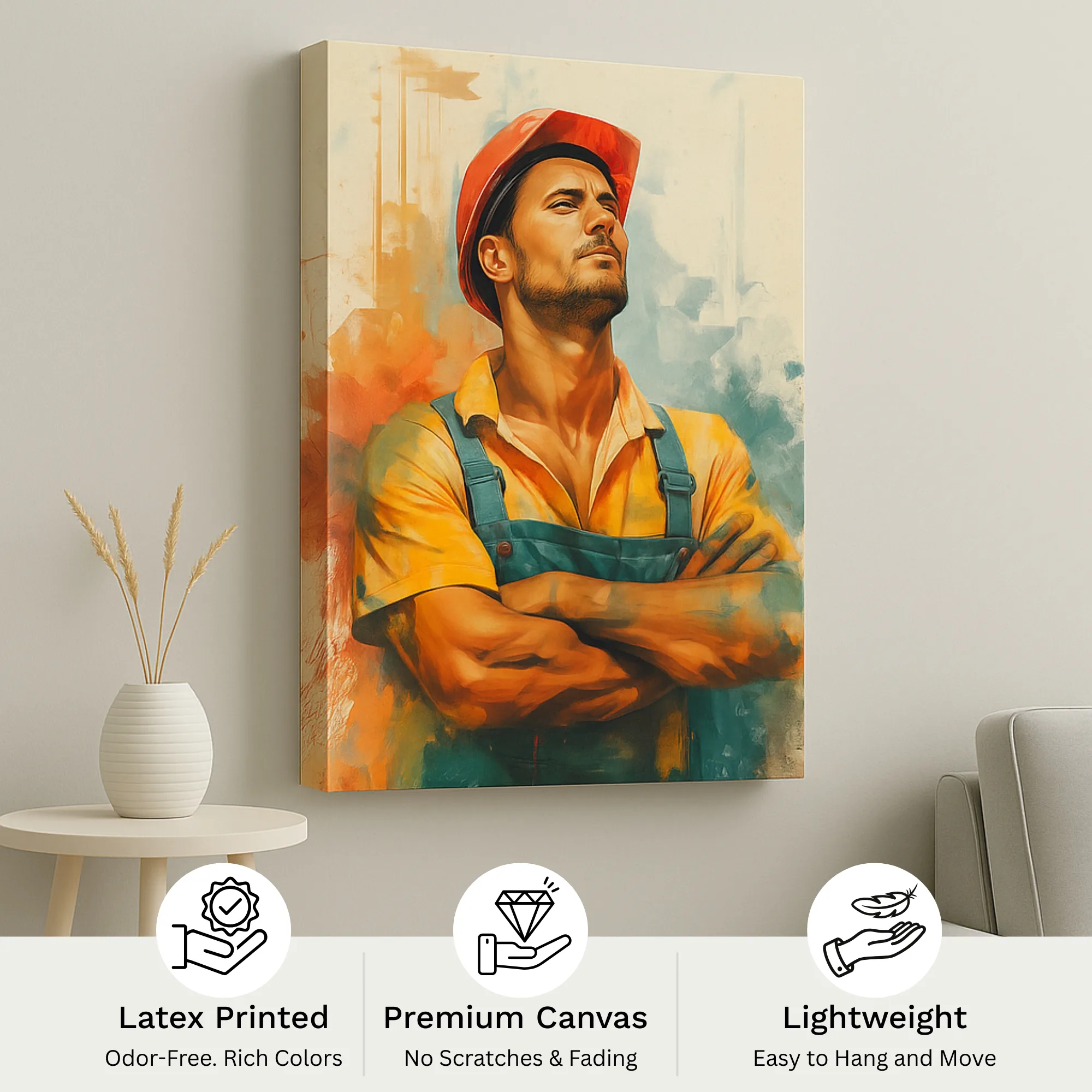 Canvas Print of Workman’s Pride – Industrial Tribute Wall Art | Artfy - Image 4