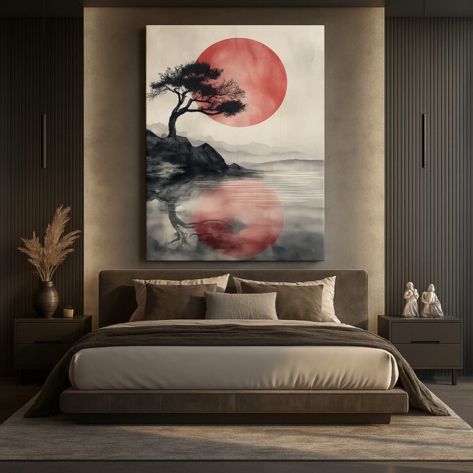 Solstice Tranquil Minimalist Tree Canvas - Image 3