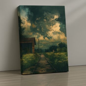 Rustwood Passage Rural Railroad Canvas