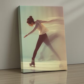 Ember Skyline Abstract Tree Canvas