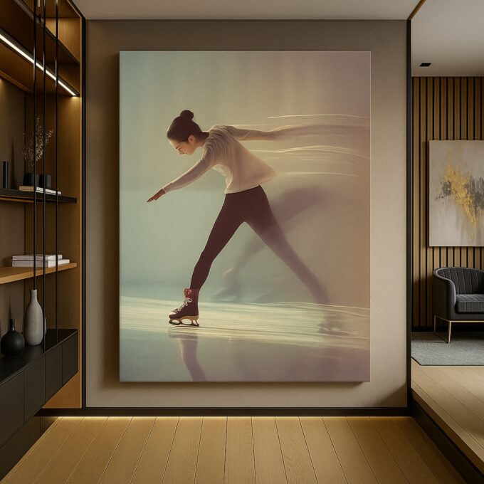 Ember Skyline Abstract Tree Canvas - Image 2