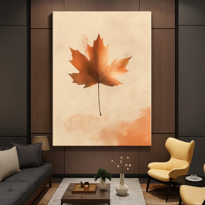 Maple Drift Canvas Wall Art - Image 2