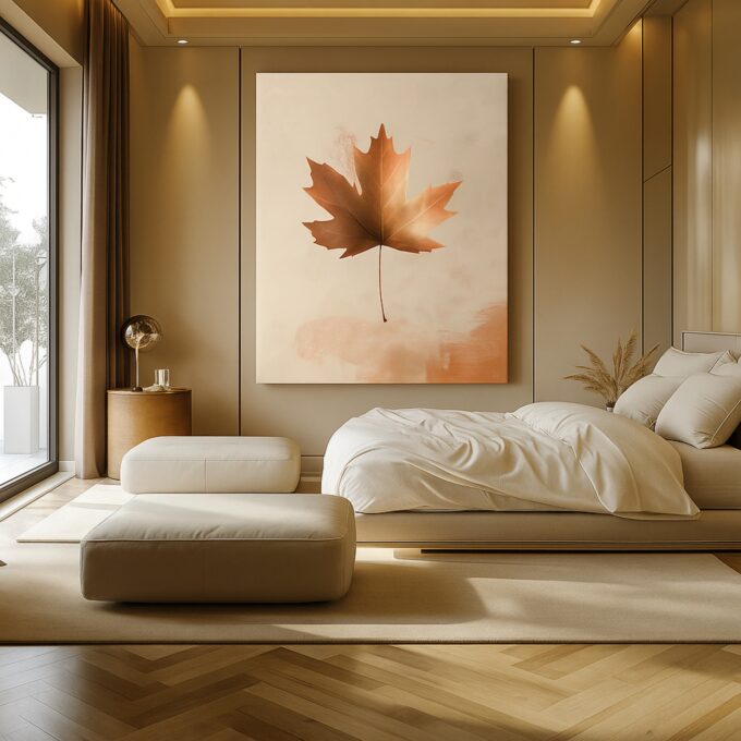 Maple Drift Canvas Wall Art - Image 3