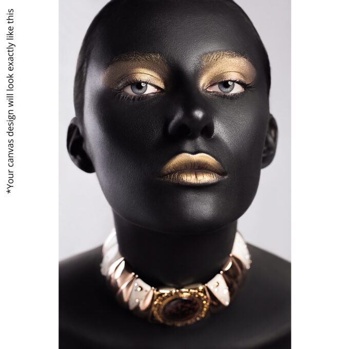 Golden Grace Portrait Canvas - Image 5