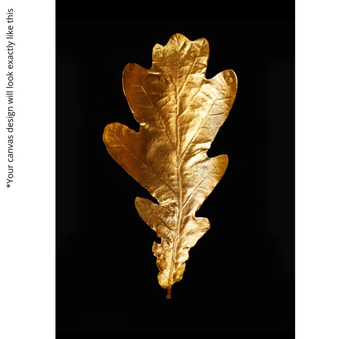Golden Oak Leaf Canvas - Image 5
