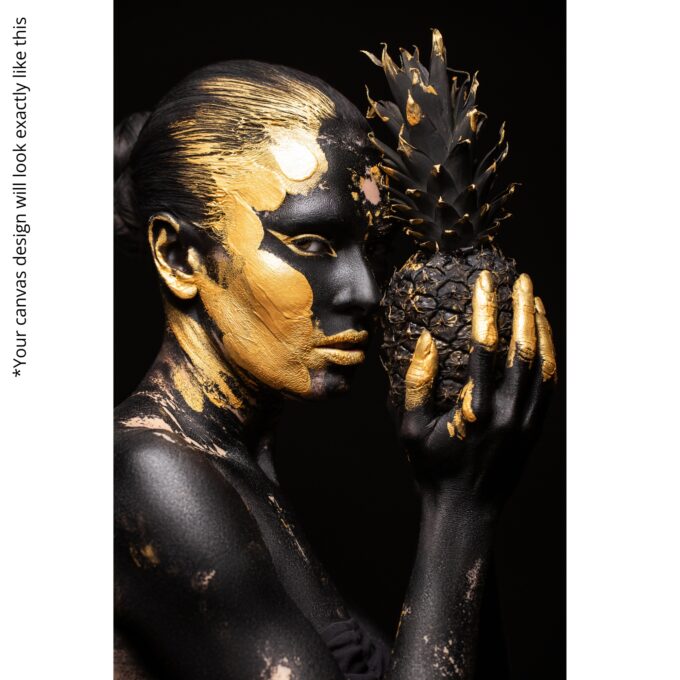 Golden Pineapple Muse Canvas - Image 5