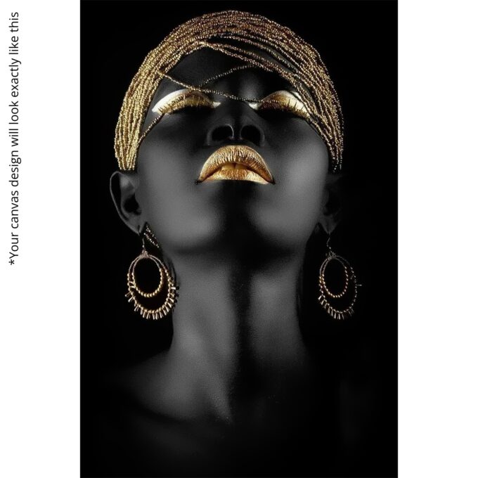 Regal Golden Gaze Canvas - Image 5