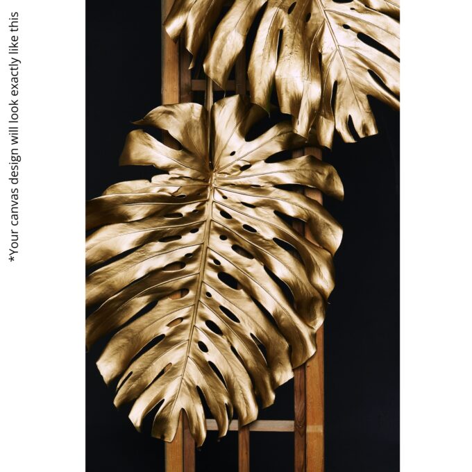 Regal Foliage: Golden Monstera - Image 5