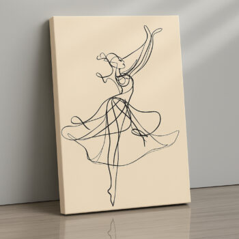 Graceful Motion Canvas Wall Art
