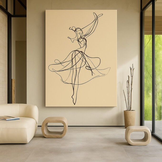 Graceful Motion Canvas Wall Art - Image 3