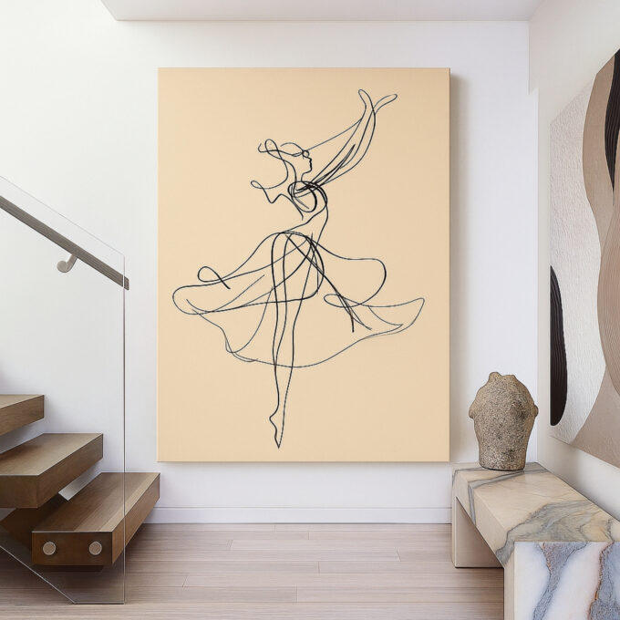 Graceful Motion Canvas Wall Art - Image 2