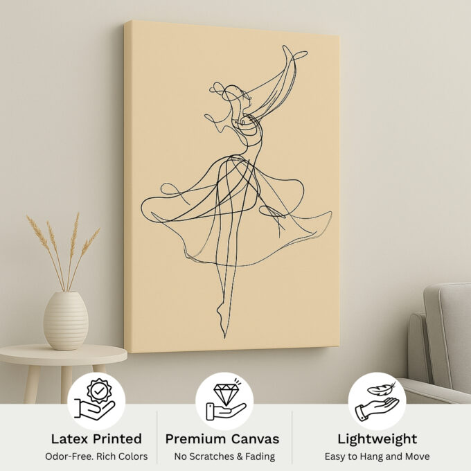 Graceful Motion Canvas Wall Art - Image 4