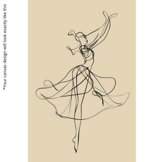 Graceful Motion Canvas Wall Art - Image 5