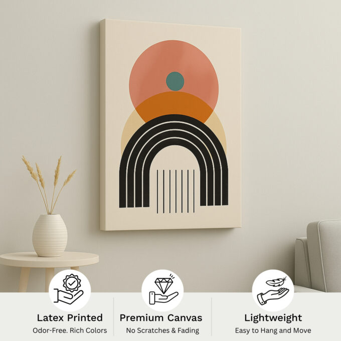 Retro Solstice Canvas Wall Art - Image 4