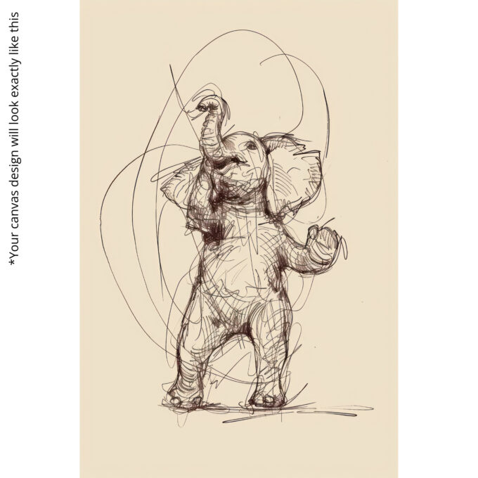 Playful Trunk Canvas Wall Art - Image 5