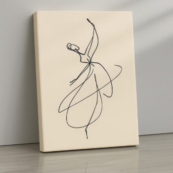 Poised Elegance Canvas Wall Art