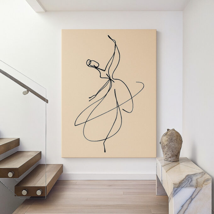 Poised Elegance Canvas Wall Art - Image 2