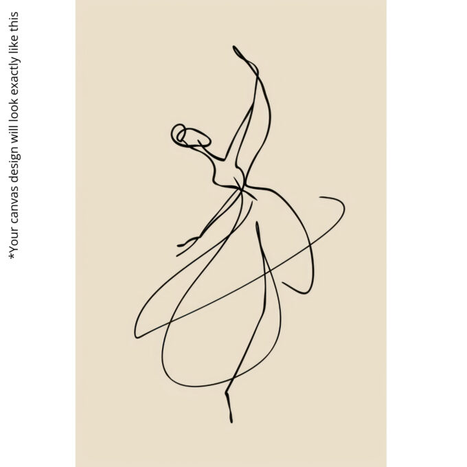 Poised Elegance Canvas Wall Art - Image 5