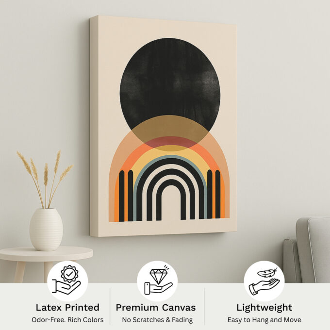 Midnight Eclipse Canvas Wall Art - Image 4