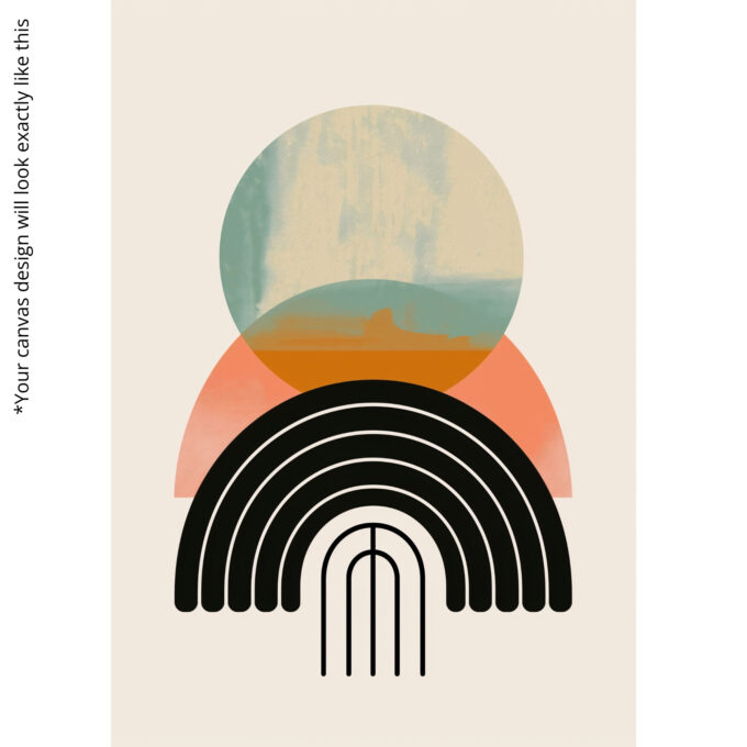 Coastal Geometry Canvas Wall Art - Image 5