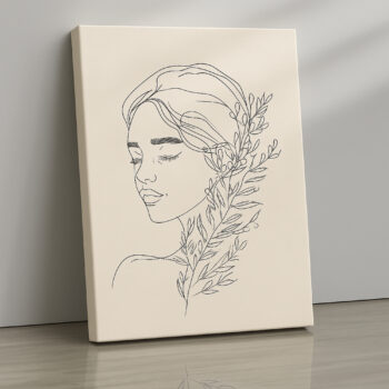 Serene Muse Canvas Wall Art