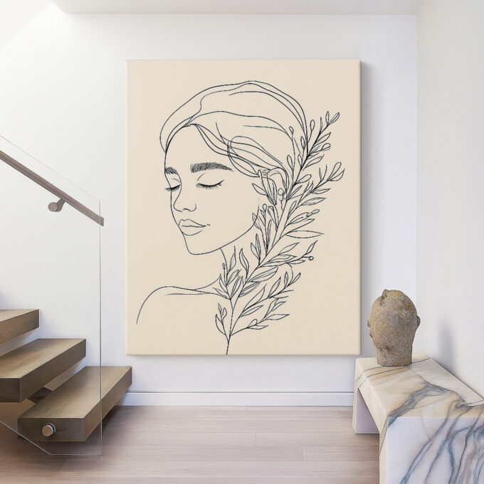 Serene Muse Canvas Wall Art - Image 2