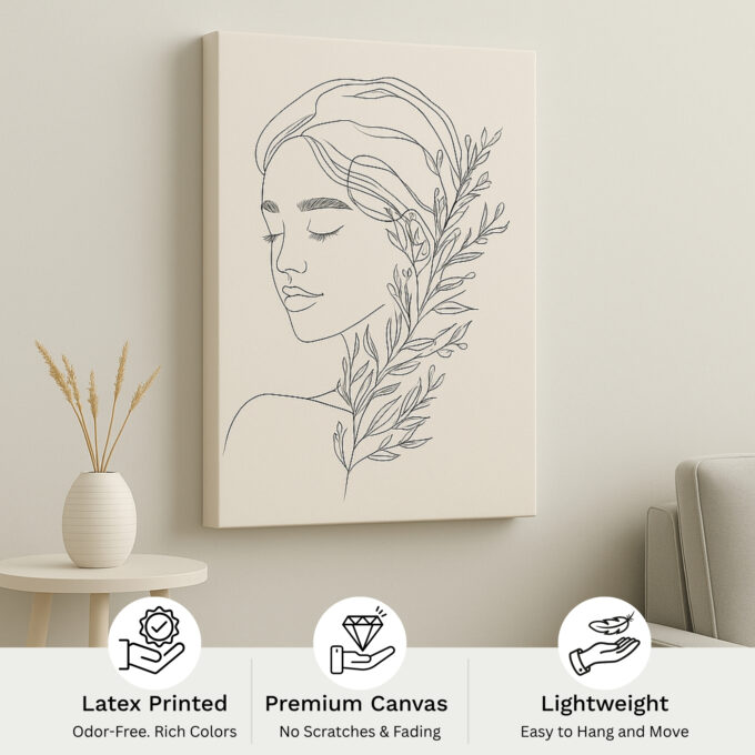 Serene Muse Canvas Wall Art - Image 4
