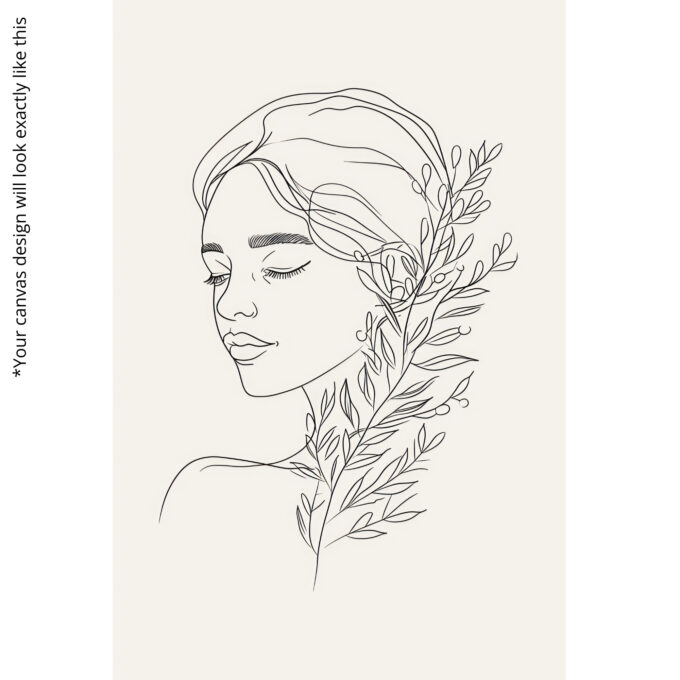 Serene Muse Canvas Wall Art - Image 5