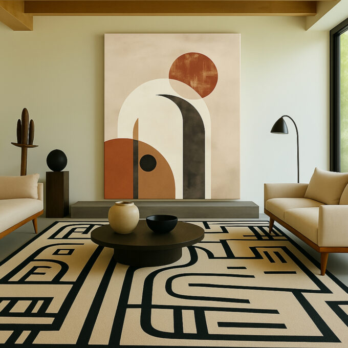 Terracotta Arches Canvas Wall Art - Image 3