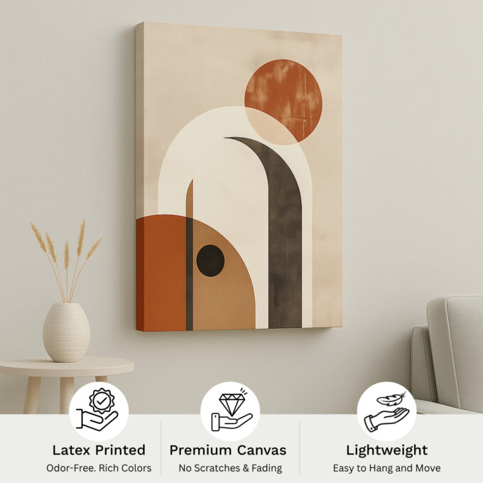 Terracotta Arches Canvas Wall Art - Image 4