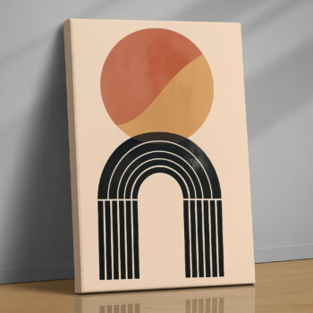 Golden Archway Canvas Wall Art
