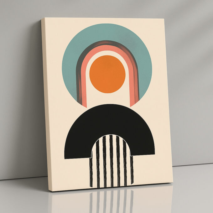 Retro Spectrum Canvas Wall Art