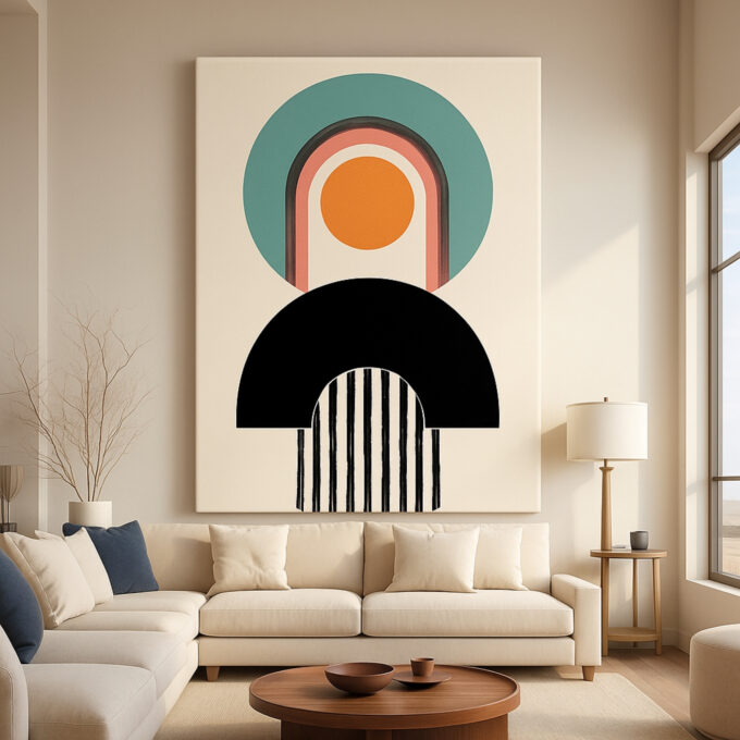 Retro Spectrum Canvas Wall Art - Image 3
