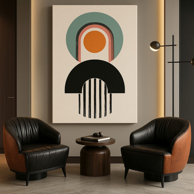Retro Spectrum Canvas Wall Art - Image 2