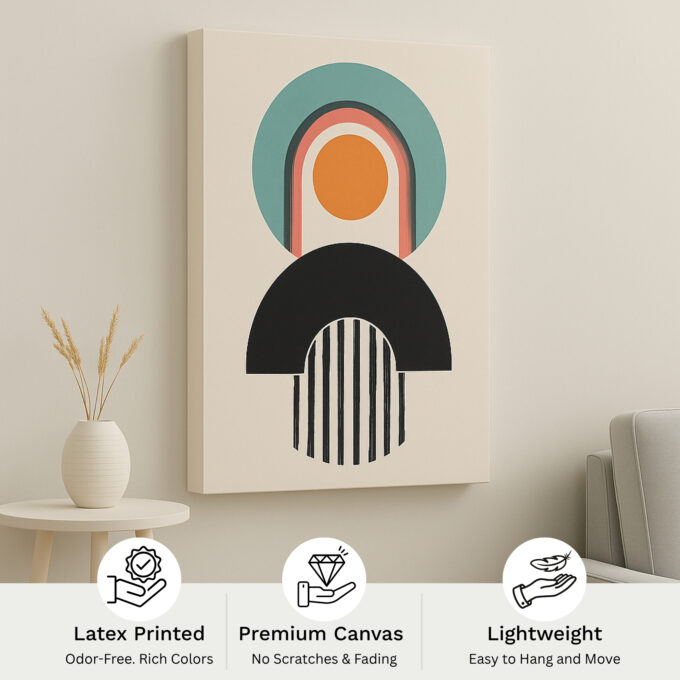 Retro Spectrum Canvas Wall Art - Image 4