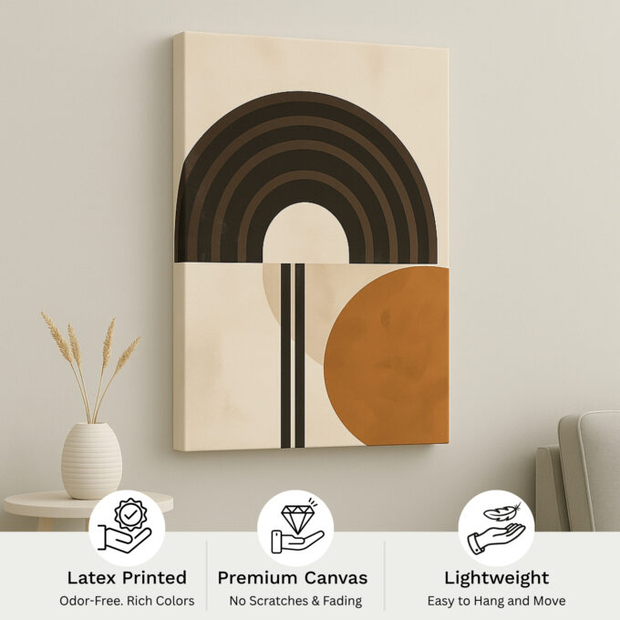 Bold Geometry Canvas Wall Art - Image 4