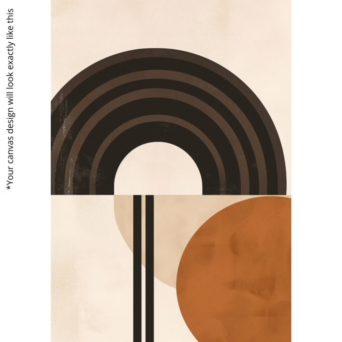 Bold Geometry Canvas Wall Art - Image 5