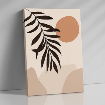 Oasis Silhouette Canvas Wall Art