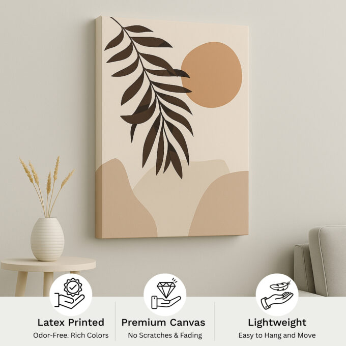 Oasis Silhouette Canvas Wall Art - Image 4