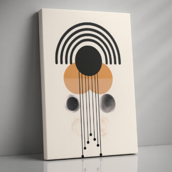 Golden Alignment Canvas Wall Art