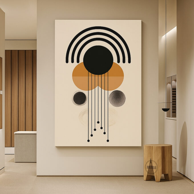 Golden Alignment Canvas Wall Art - Image 3