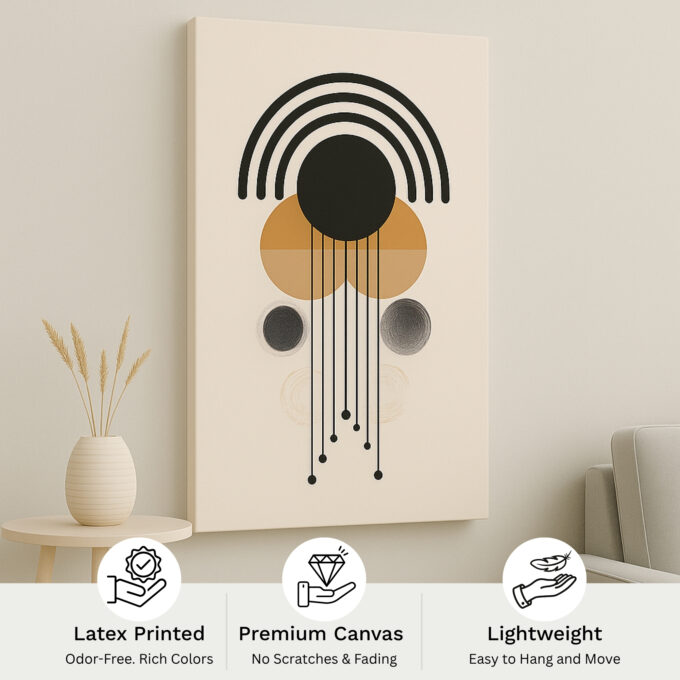 Golden Alignment Canvas Wall Art - Image 4