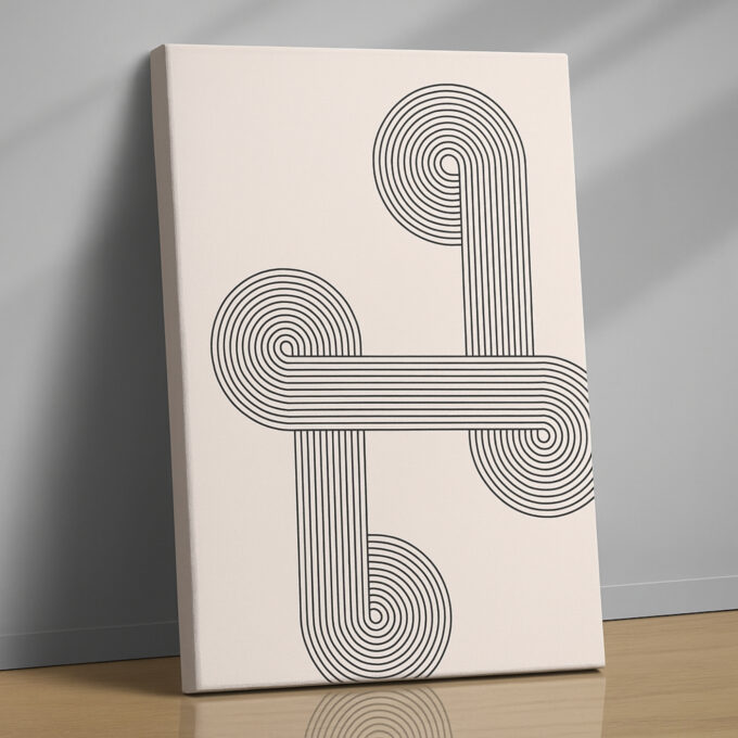 Infinity Loops Canvas Wall Art