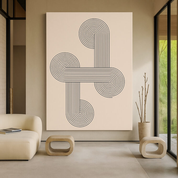 Infinity Loops Canvas Wall Art - Image 3
