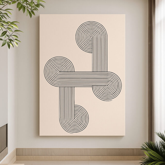 Infinity Loops Canvas Wall Art - Image 2